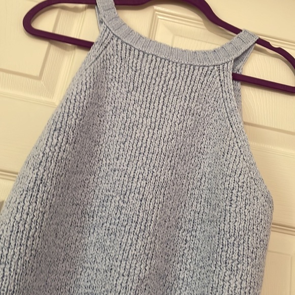 J Crew Point Sur Periwinkle sleeveless sweater - Picture 3 of 3